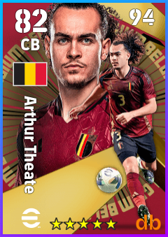 Arthur Theate — CB, OVR 82, MAX 94