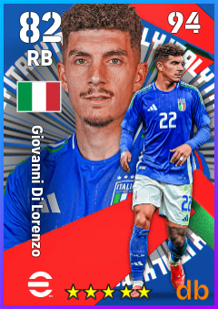 Giovanni Di Lorenzo — RB, OVR 82, MAX 94