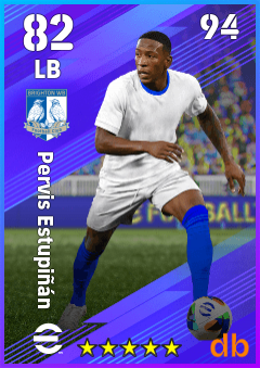 Pervis Estupiñán — LB, OVR 82, MAX 94