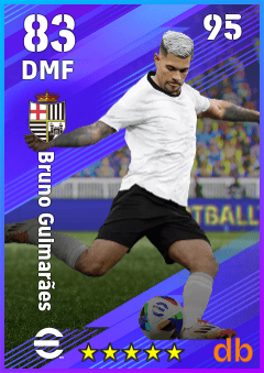 Bruno Guimarães — DMF, OVR 83, MAX 95