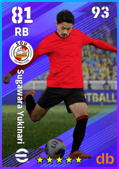 Sugawara Yukinari — RB, OVR 81, MAX 93