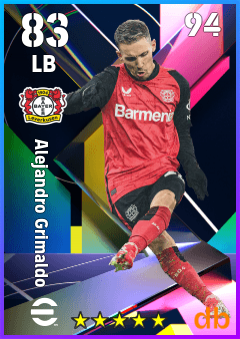 Alejandro Grimaldo — LB, OVR 83, MAX 94