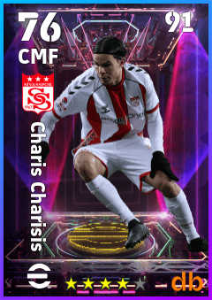 Charis Charisis — CMF, OVR 76, MAX 91