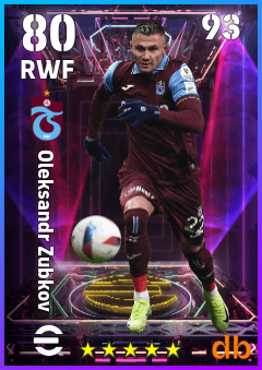 Oleksandr Zubkov — RWF, OVR 80, MAX 93