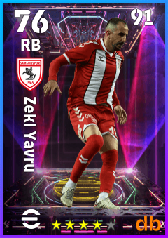 Zeki Yavru — RB, OVR 76, MAX 91