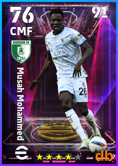 Musah Mohammed — CMF, OVR 76, MAX 91