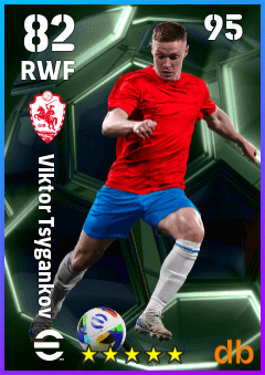 Viktor Tsygankov — RWF, OVR 82, MAX 95