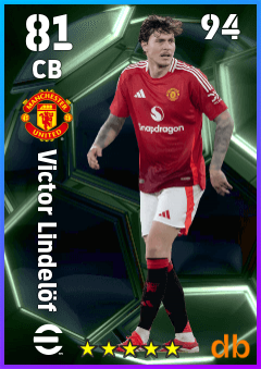 Victor Lindelöf — CB, OVR 81, MAX 94
