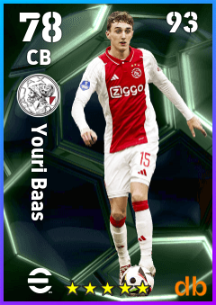 Youri Baas — CB, OVR 78, MAX 93