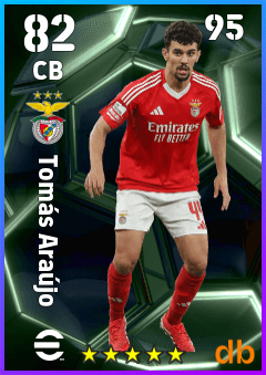 Tomás Araújo — CB, OVR 82, MAX 95