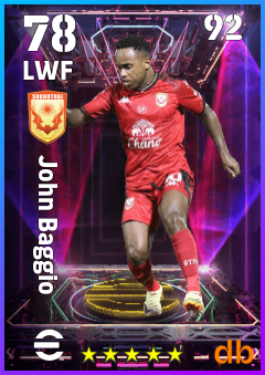 John Baggio — LWF, OVR 78, MAX 92