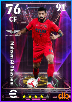 Muhsen Al Ghassani — CF, OVR 76, MAX 91