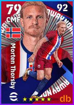 Morten Thorsby — CMF, OVR 79, MAX 92