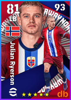 Julian Ryerson — LB, OVR 81, MAX 93