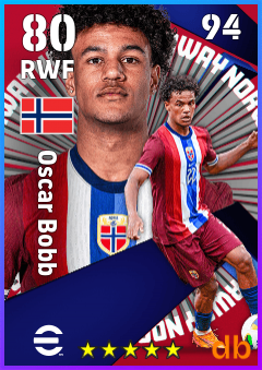 Oscar Bobb — RWF, OVR 80, MAX 94