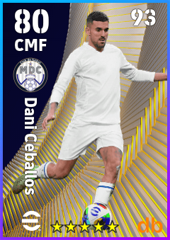Dani Ceballos — CMF, OVR 80, MAX 93