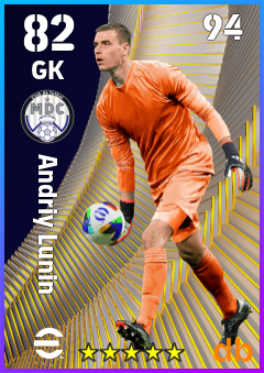 Andriy Lunin eFootball player card