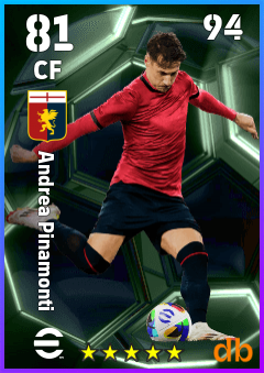 Andrea Pinamonti — CF, OVR 81, MAX 94