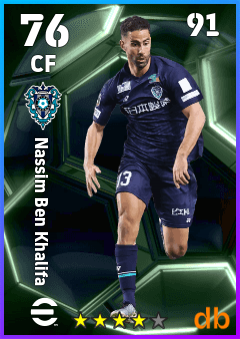 Nassim Ben Khalifa — CF, OVR 76, MAX 91