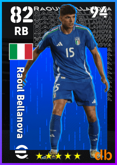 Raoul Bellanova — RB, OVR 82, MAX 94