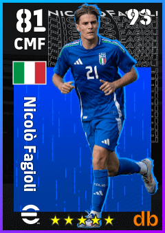 Nicolò Fagioli — CMF, OVR 81, MAX 93