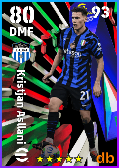 Kristjan Asllani — DMF, OVR 80, MAX 93