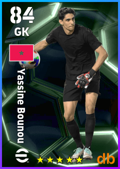 Yassine Bounou — GK, OVR 84, MAX 84