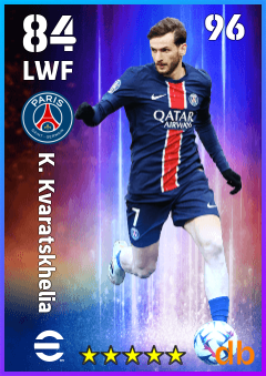 K. Kvaratskhelia — LWF, OVR 84, MAX 96