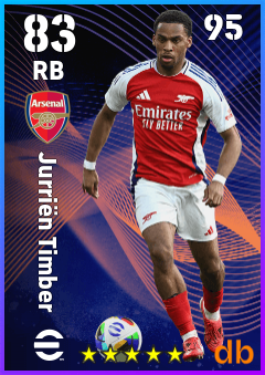 Jurriën Timber eFootball player card