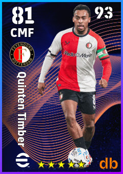 Quinten Timber — CMF, OVR 81, MAX 93