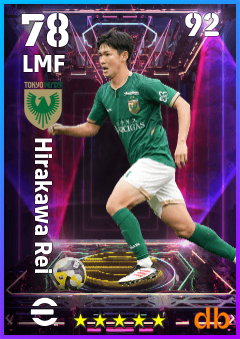 Hirakawa Rei — LMF, OVR 78, MAX 92