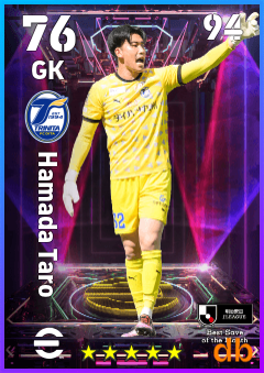 Hamada Taro — GK, OVR 76, MAX 94