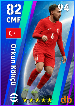 Orkun Kökçü — CMF, OVR 82, MAX 94