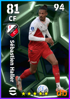 Sébastien Haller — CF, OVR 81, MAX 94