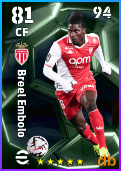 Breel Embolo — CF, OVR 81, MAX 94