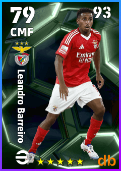Leandro Barreiro — CMF, OVR 79, MAX 93