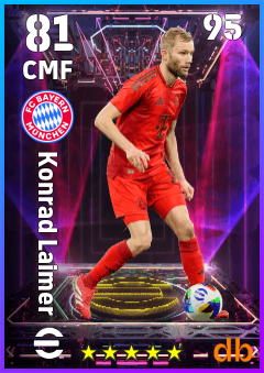 Konrad Laimer — CMF, OVR 81, MAX 95