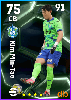 Kim Min-Tae — CB, OVR 75, MAX 91