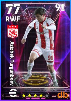 Azizbek Turgunboev — RWF, OVR 77, MAX 91