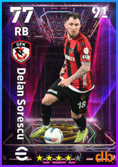 Deian Sorescu — RB, OVR 77, MAX 91
