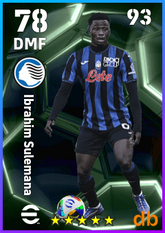Ibrahim Sulemana — DMF, OVR 78, MAX 93