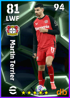 Martin Terrier — LWF, OVR 81, MAX 94