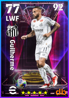 Guilherme — LWF, OVR 77, MAX 92