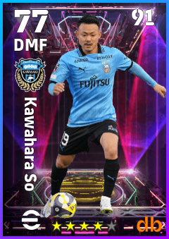 Kawahara So — DMF, OVR 77, MAX 91