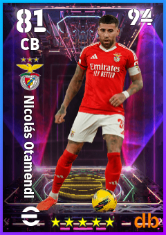 Nicolás Otamendi — CB, OVR 81, MAX 94