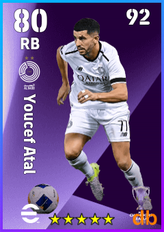 Youcef Atal — RB, OVR 80, MAX 92
