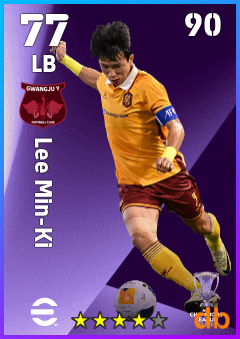 Lee Min-Ki — LB, OVR 77, MAX 90