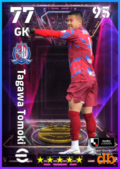 Tagawa Tomoki — GK, OVR 77, MAX 95