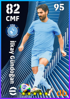 İlkay Gündoğan — CMF, OVR 82, MAX 95