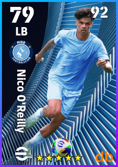 Nico O'Reilly — LB, OVR 79, MAX 92
